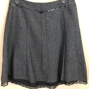 Joe Benbasset black tweed trumpet skirt